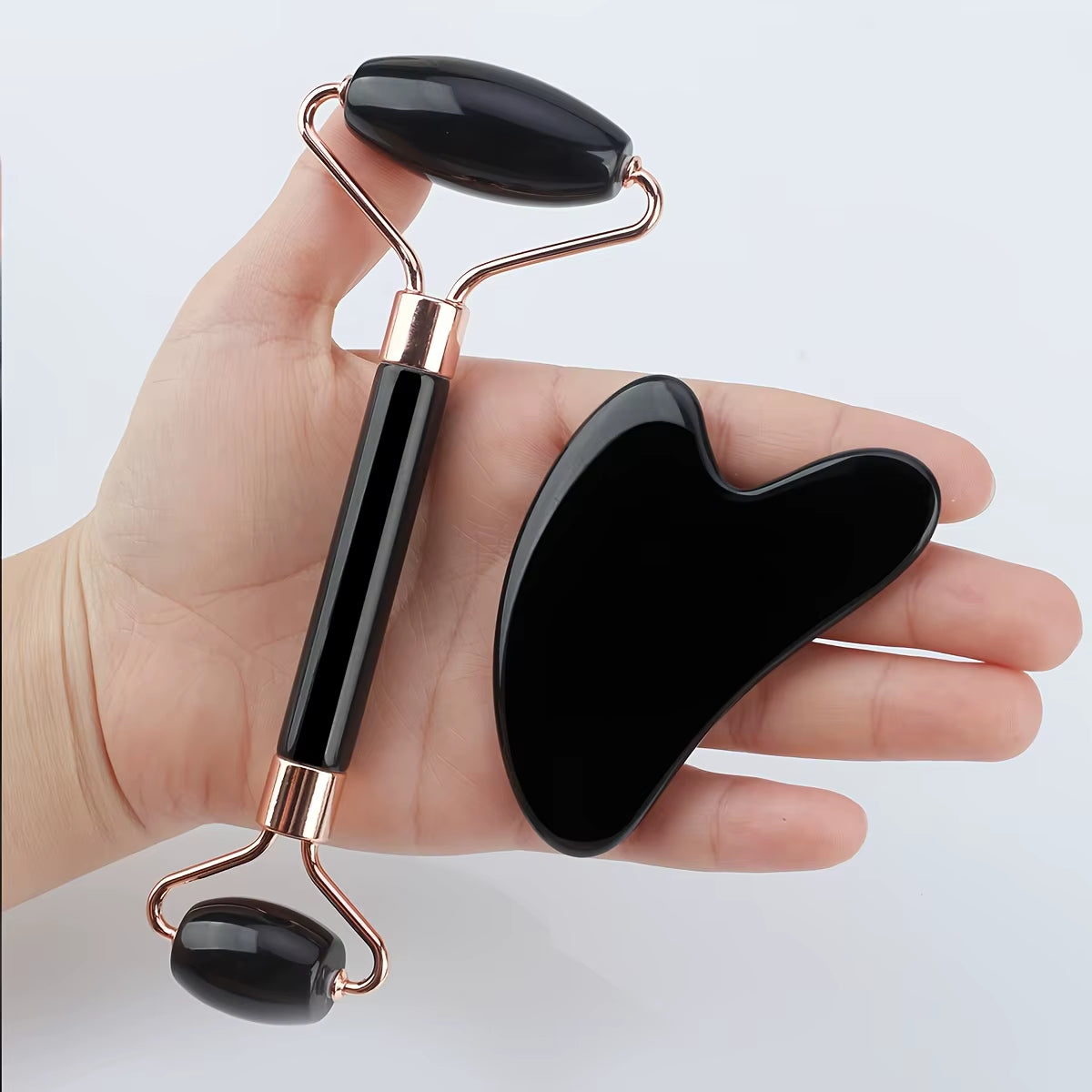 1/2/3Pcs Ice Face Roller Facial Skincare Ice Roller Set,Facial Roller Guasha Facetool Set,Face Massage Roller Lifting Contouring