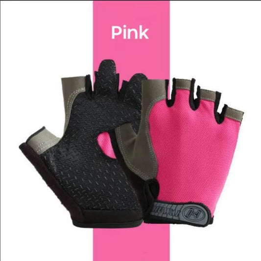 Gym Gloves Fingerless Gloves Anti-Slip Shock-Absorbing Breathable Gloves Sports Gloves for Training Lifting Weight Cycling
