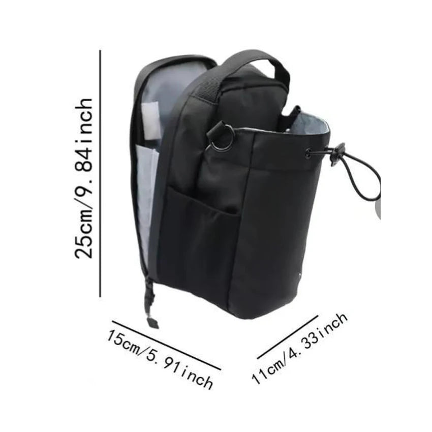 Gym Water Bottle Magnetic Bag-Ultra-Light Water-Resistant, Multi-Way Wear with Adjustable Straps for Fitness