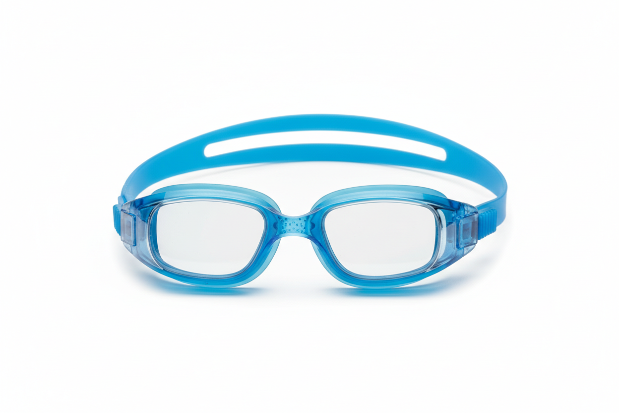 Lunettes rectangulaires bleues