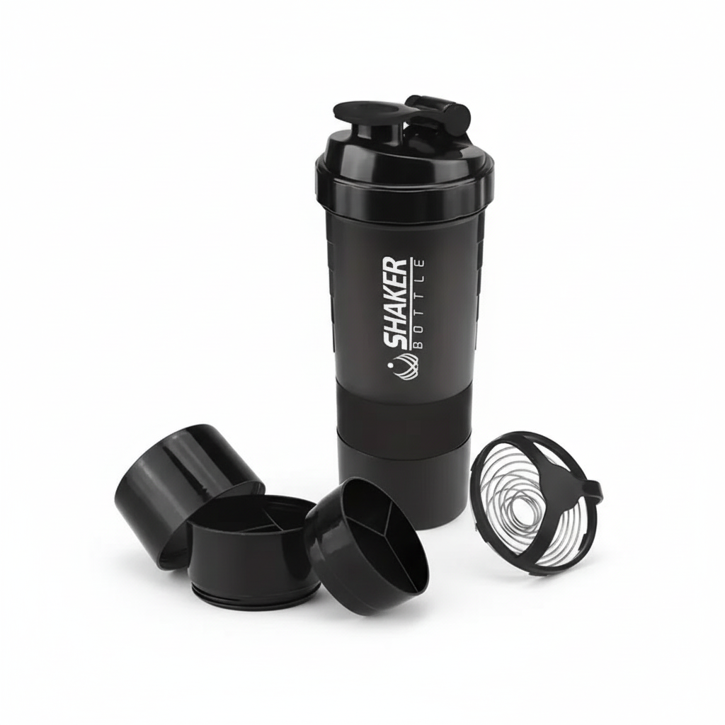 Shaker Bottle avec fond blanc